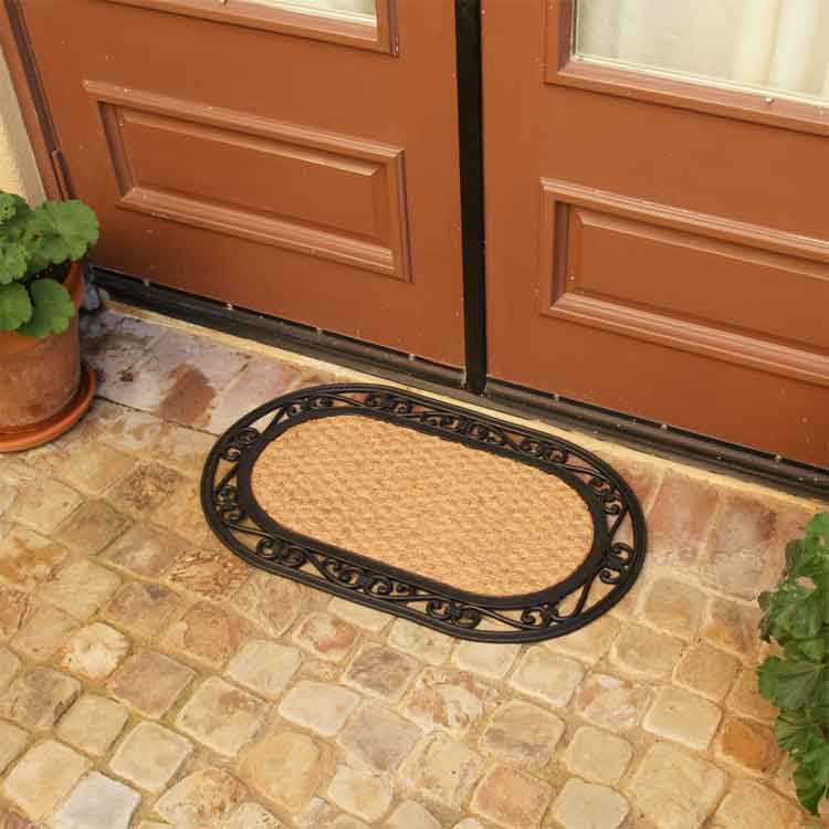 Alexandria Coir/Rubber Backed Mats with Double Entrance Door
