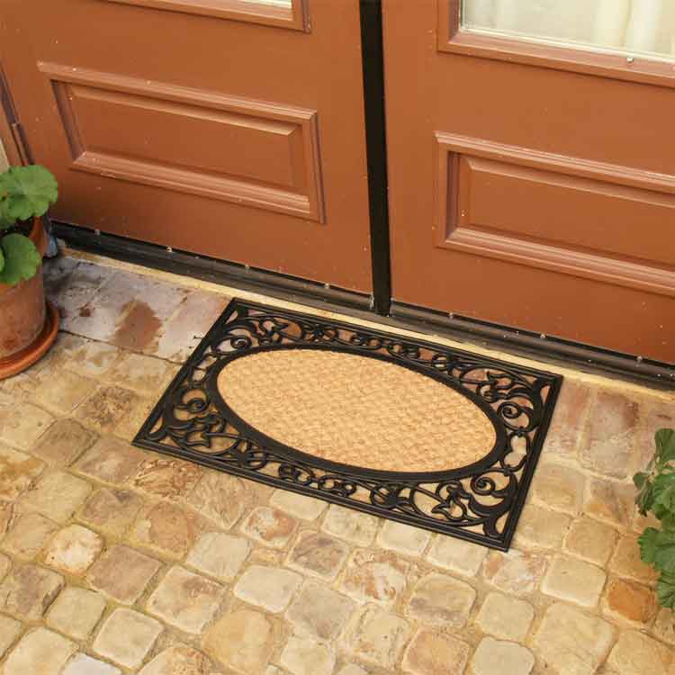 Celtic Sea Rubber Back Mats with Double Entrance Door