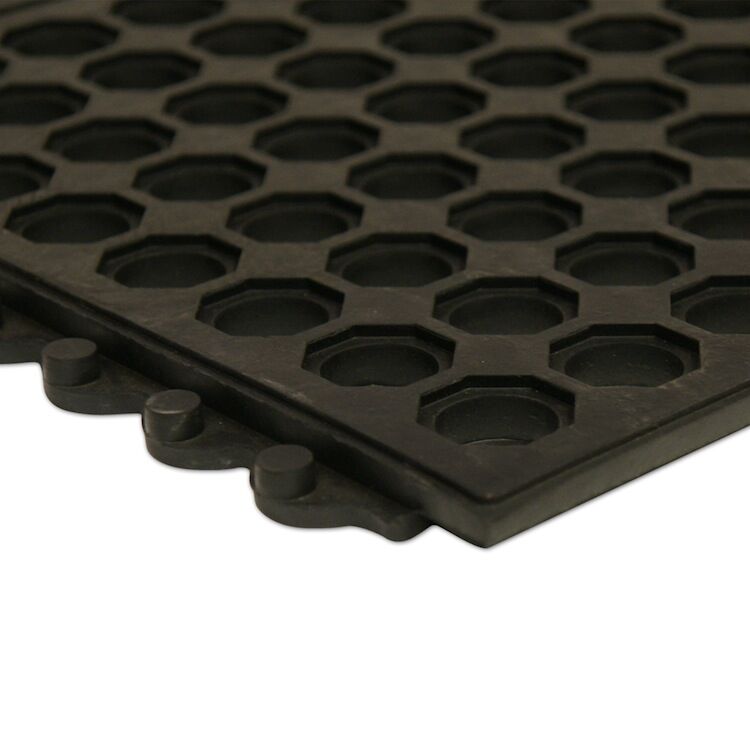Extreme Close Up of the Texture of the Dura Chef Interlock Commercial Kitchen Mats
