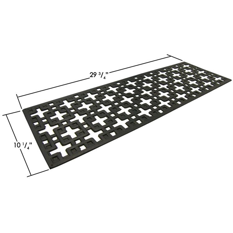 Stars Rubber Stair Treads Showing Its Dimensions