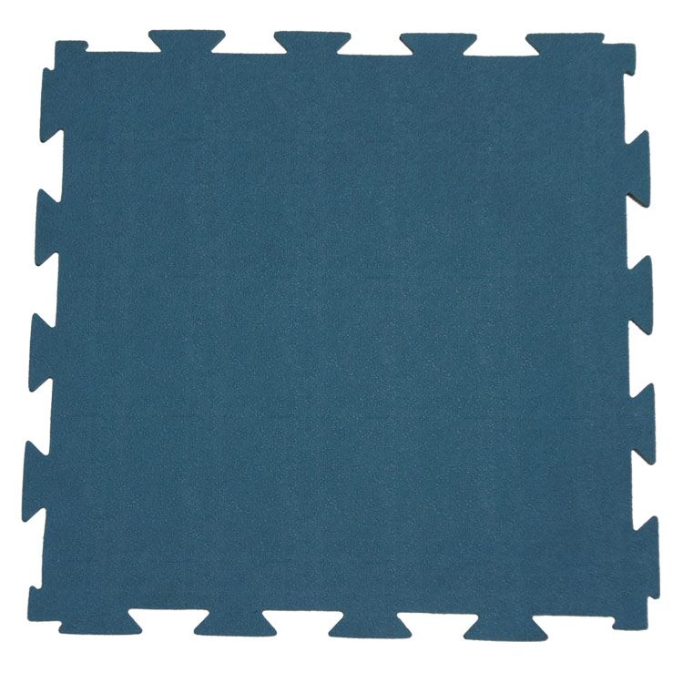 Single Blue Terra-Flex Interlocking Rubber Flooring Tile