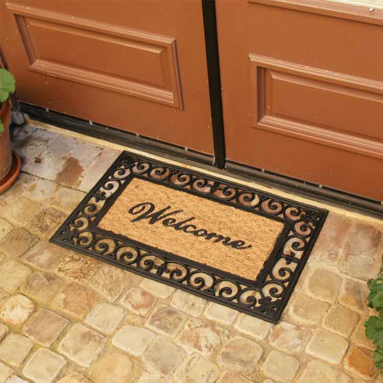 Welcome to Your Fortress Welcome Door Mat With Double Entrance Door