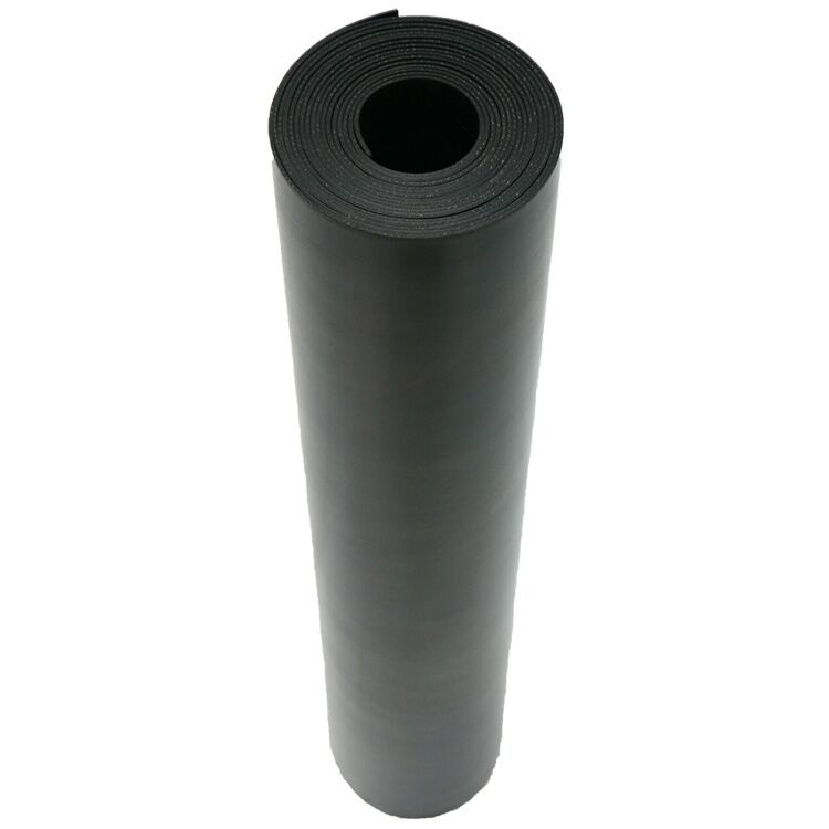 Full Product View of a Vertical Standing Cloth Inserted Rubber Roll