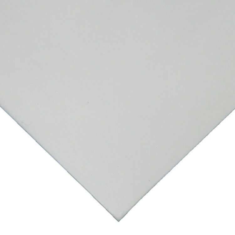 Close Up Texture View of Silicone FDA Grade Rubber Sheet in White