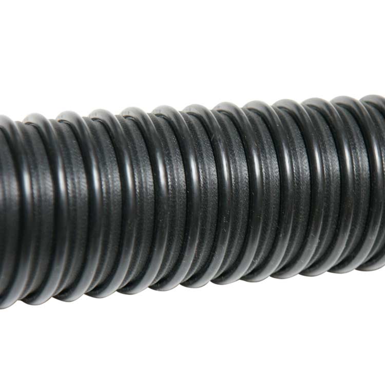 Close Up View on the Side of PE Flex Ultra Flexible Hose Showing Material