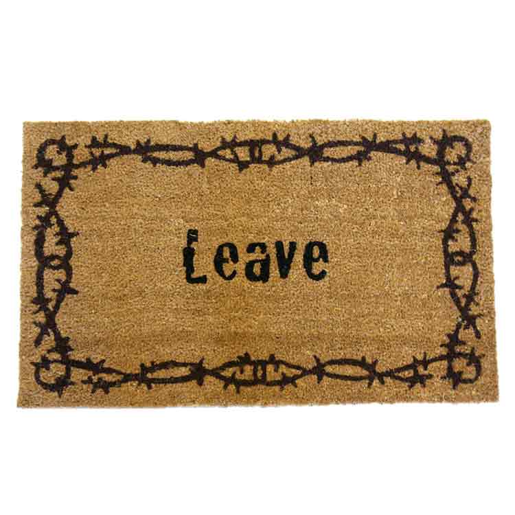 Full Product View of Leave Coir Doormat