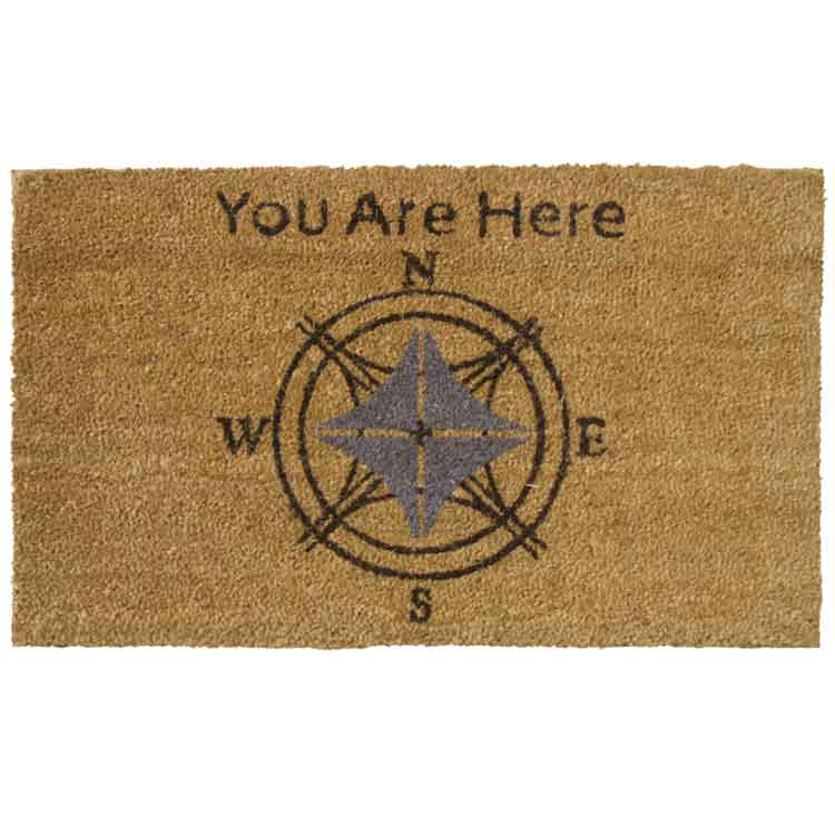 Lost? You Are Here Doormat