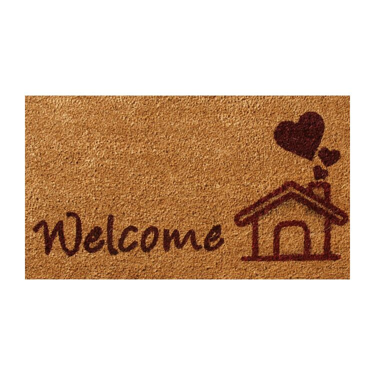 Full Product View of Welcome Mat with This Home is Bursting with Love Design Full Product View of Welcome Mat with This Home is Bursting with Love Design