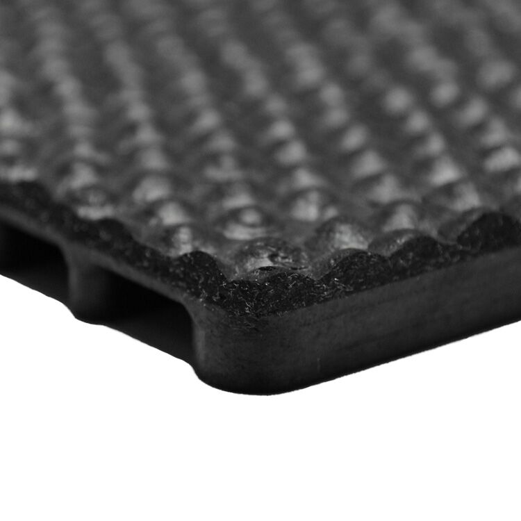 Extreme Close Up of a Corner of the Equine Flex Horse Stall Mat Extreme Close Up of a Corner of the Equine Flex Horse Stall Mat