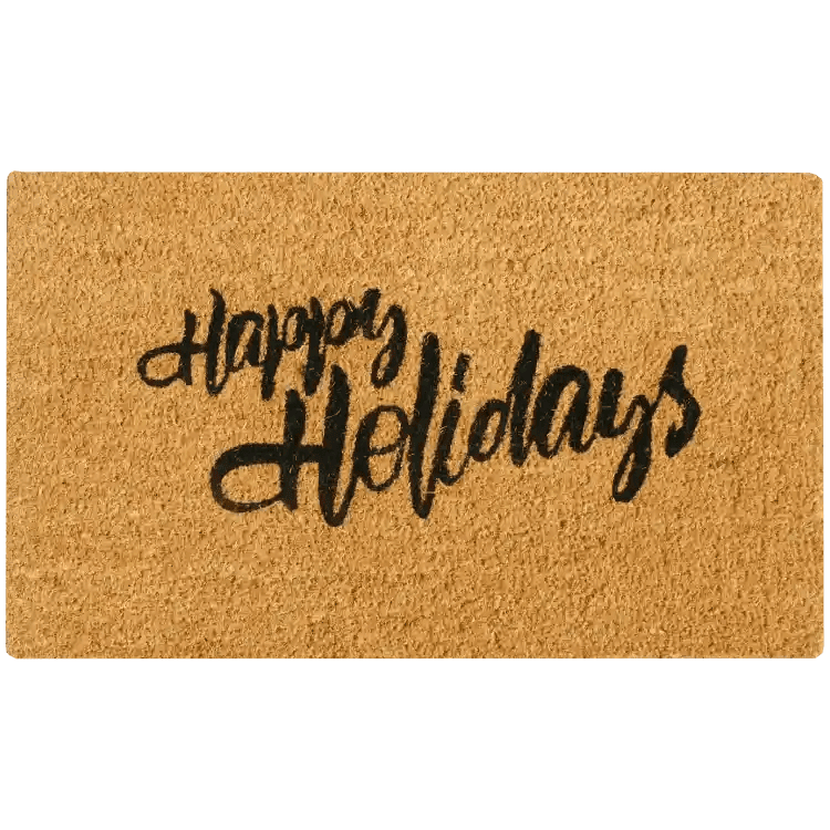 Simple Brown Doormat that Says Simple Brown Doormat that Says