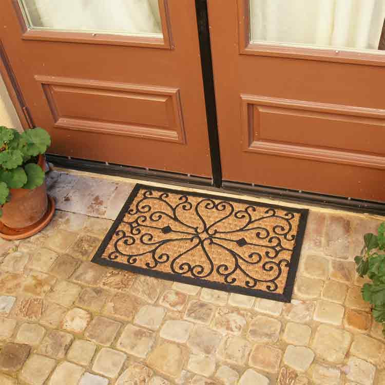 Harmony Rubber Backed Floor Mats with Double Entrance Door