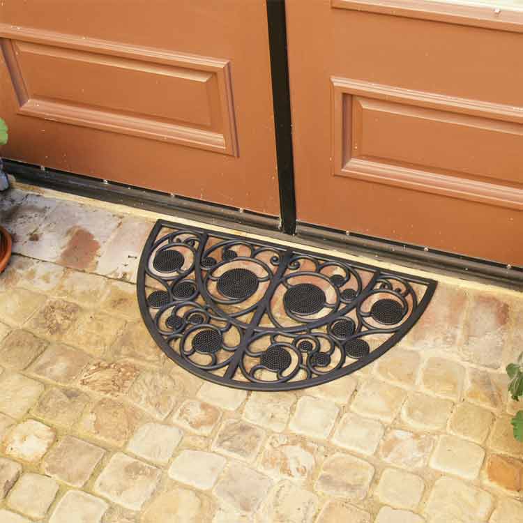 Irish Garden Rubber Welcome Mats with Double Entrance Door