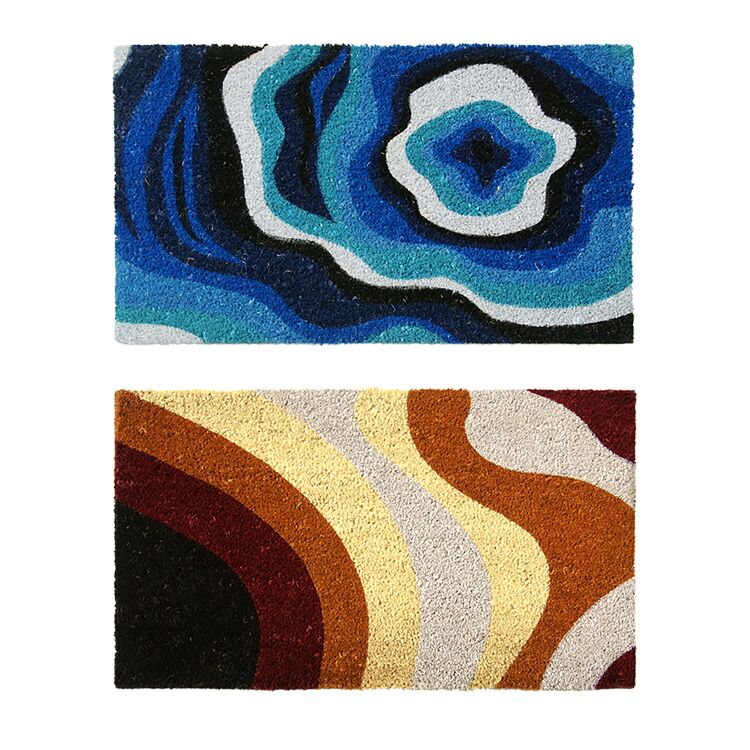 Natural Coir Modern Welcome Mat has Obscure Dimension Modern Doormat, and Brown Streaks Modern Doormat in it Natural Coir Modern Welcome Mat has Obscure Dimension Modern Doormat, and Brown Streaks Modern Doormat in it