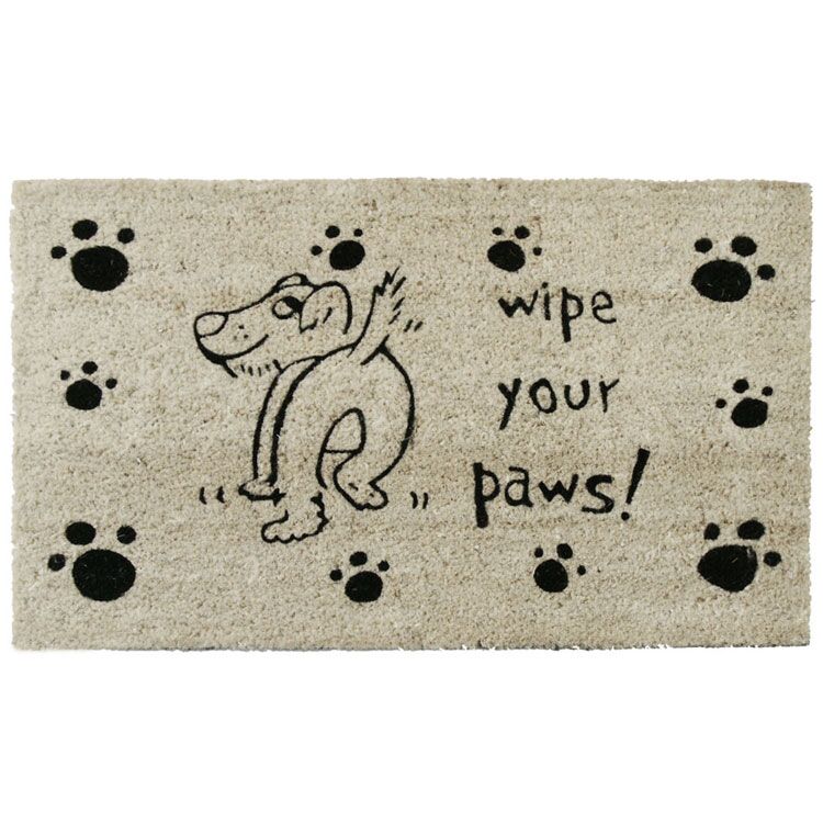 Wipe Your Paws Dog Doormat Design Wipe Your Paws Dog Doormat Design