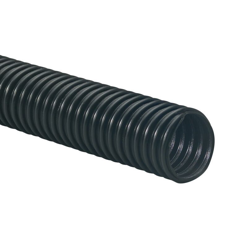 Close Up View on One Edge of PE Flex Ultra Flexible Hose Close Up View on One Edge of PE Flex Ultra Flexible Hose