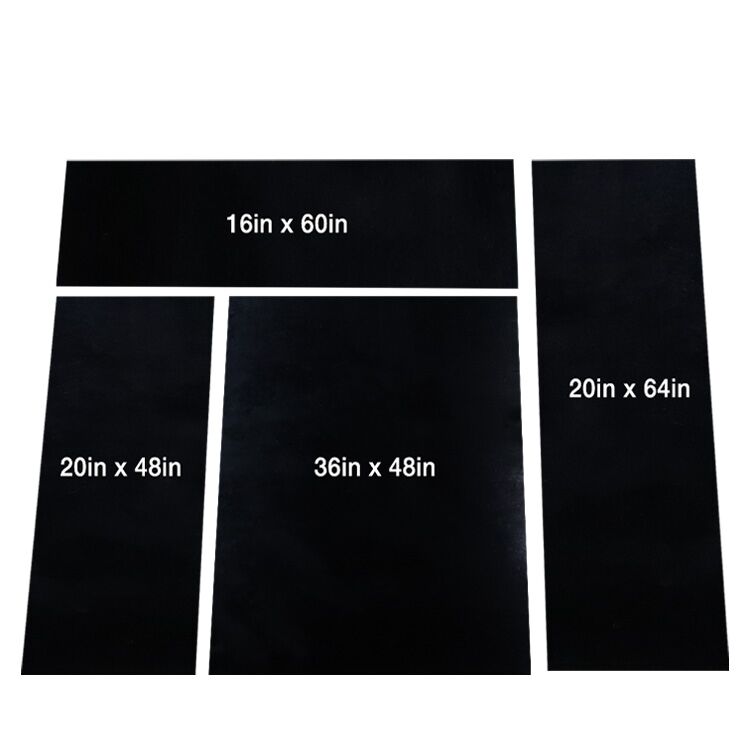 EPDM 60A Custom Sizes in 16 by 60 inch, 20 by 48 inch, 36 by 48 inch, and 20 by 64 inch EPDM 60A Custom Sizes in 16 by 60 inch, 20 by 48 inch, 36 by 48 inch, and 20 by 64 inch