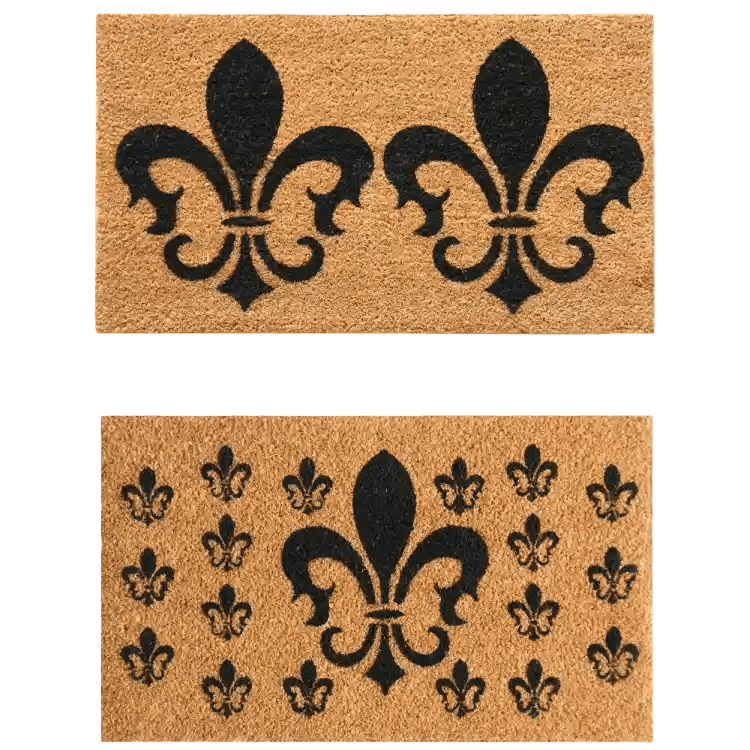 Fleur de Lis Flower Doormat Kit Fleur de Lis Flower Doormat Kit