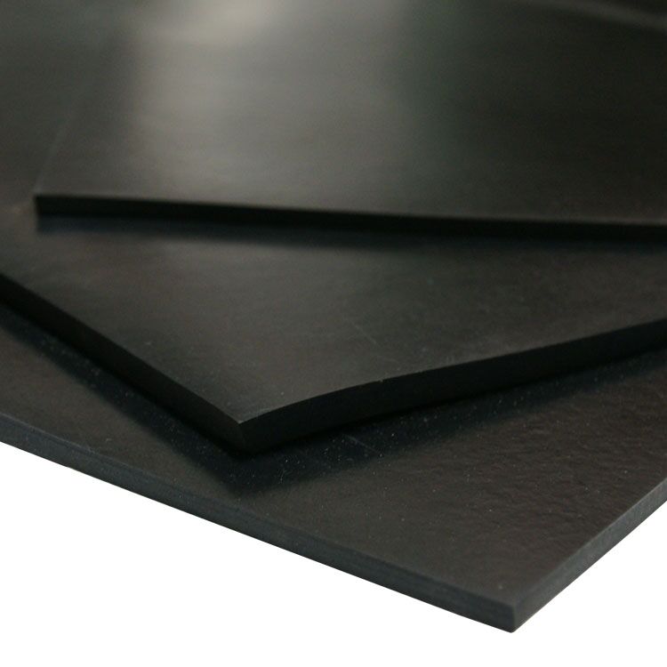 Corner View of Three Sheets of Neoprene 50A Rubber Sheets With Various Dimensions Corner View of Three Sheets of Neoprene 50A Rubber Sheets With Various Dimensions